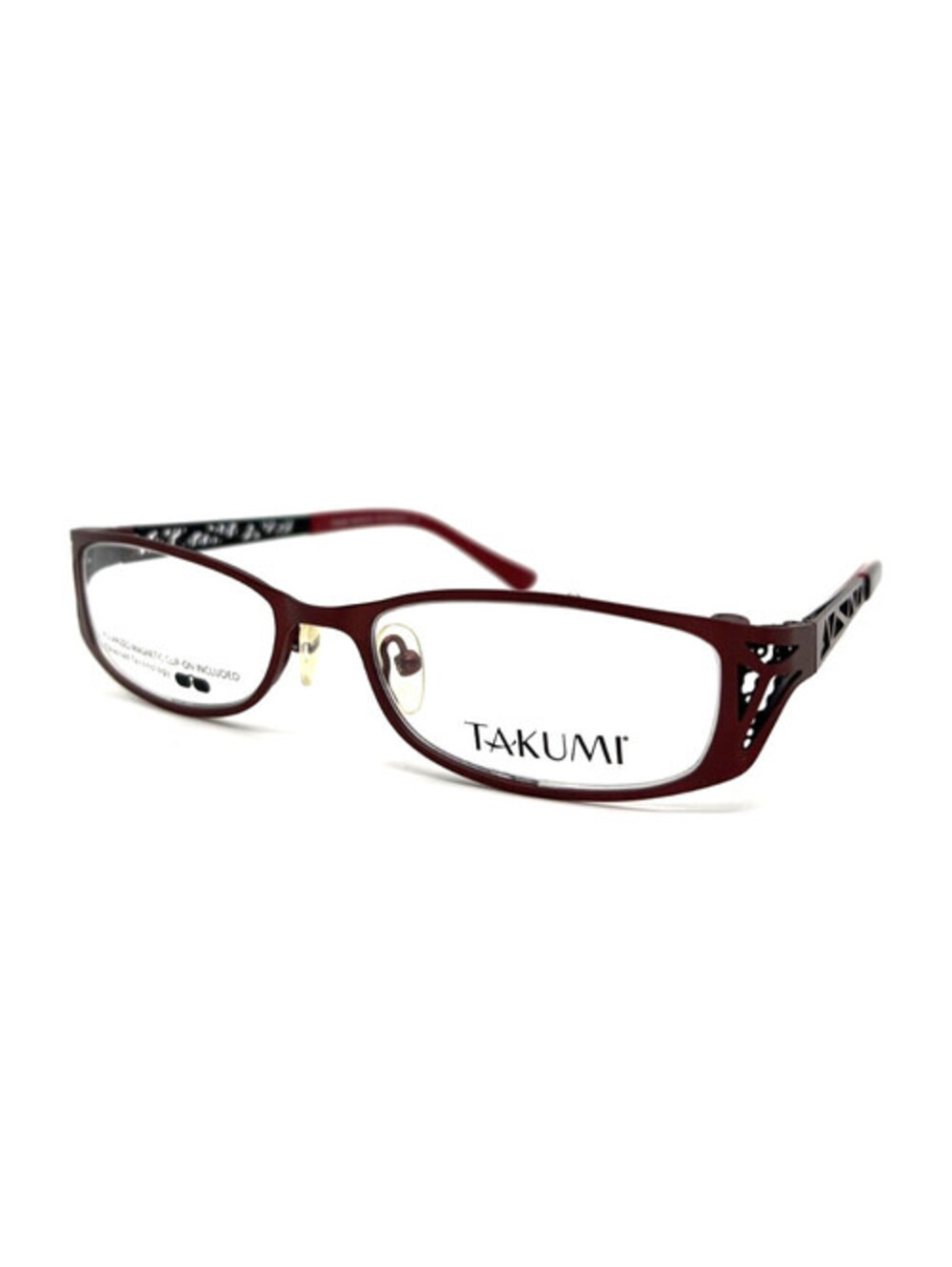 Takumi T9983 10 Brown With Clips Square Authentic Eyeglass Frames 51-17-135
